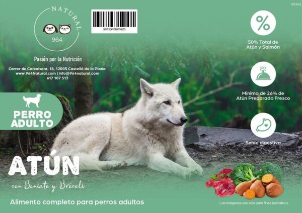 PERRO ADULTO-Atún con Boniato y Brócoli