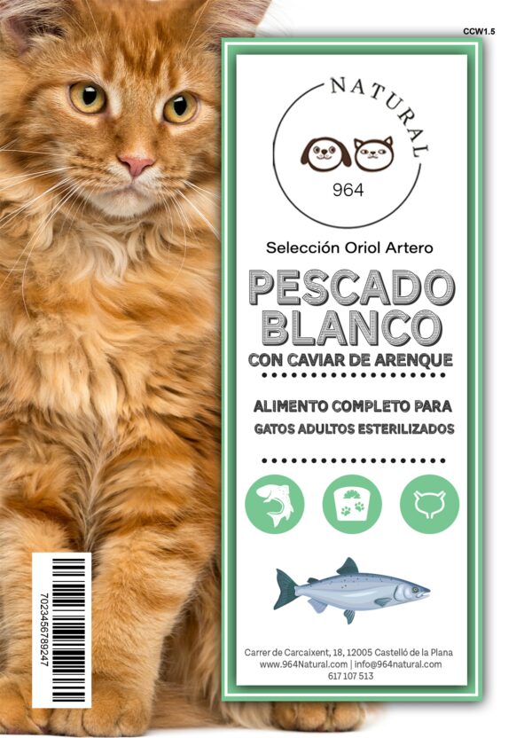 Gato Adulto Esterilizado - Pescado Blanco con Caviar de Arenque